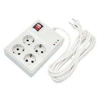 محافظ کامپیوتر 4 خانه ارت دار پارت الکتریک PE773 با کابل 5 متری
