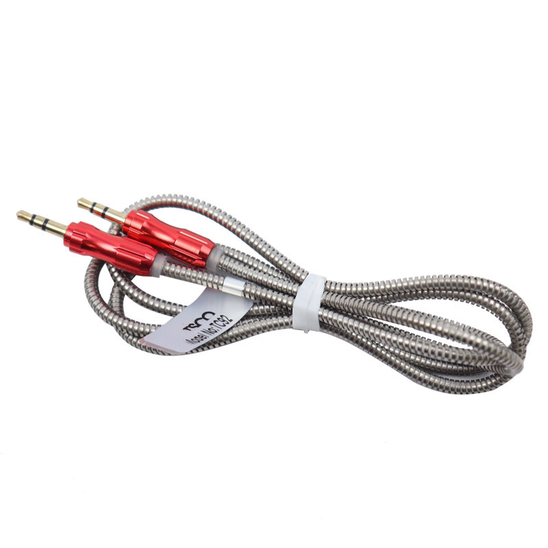 کابل TSCO TC92 AUX 1m با روکش فلزی