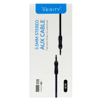 کابل AUX وریتی CB 3118 روکش چرمی طول 1 متر