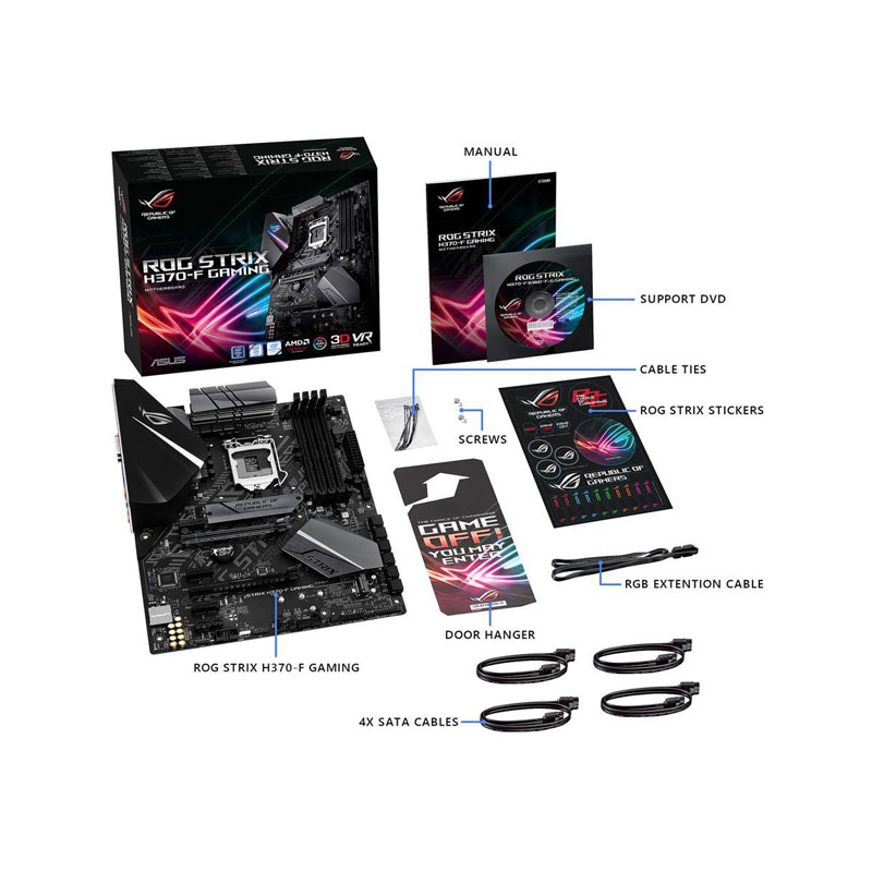مادربرد ایسوس ROG-STRIX-H370-F-GAMING DDR4