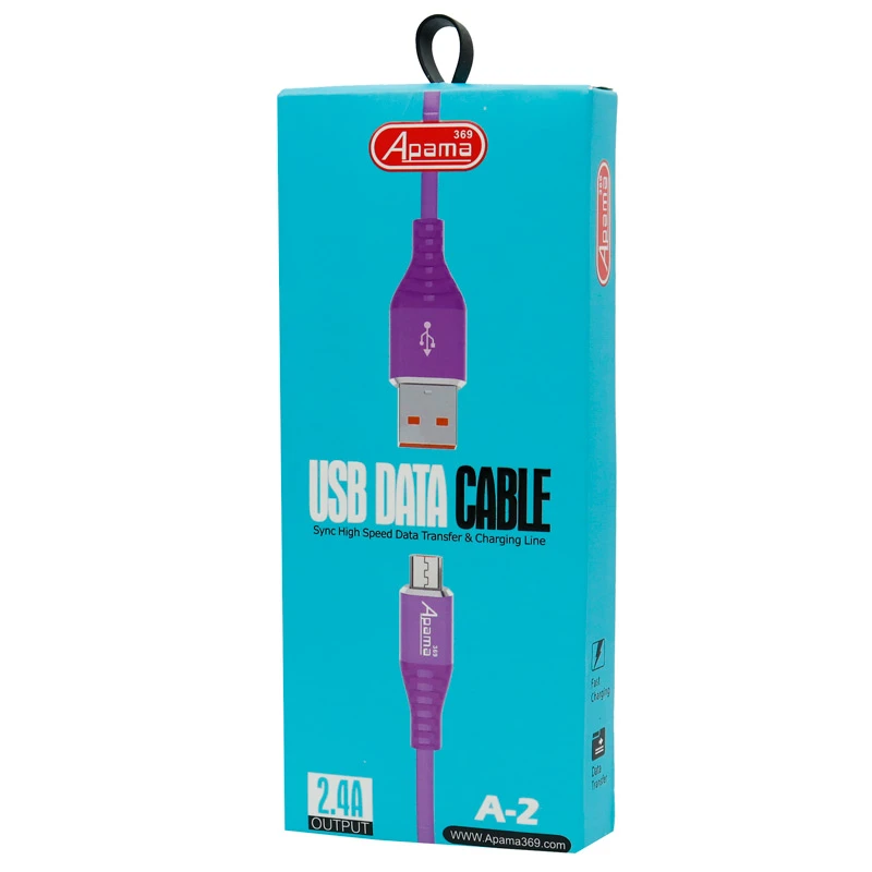 کابل میکرو یو اس بی Apama A-2 2.4A 1m
