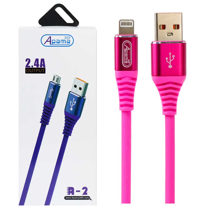 کابل آیفونی Apama A-2 2.4A 1m