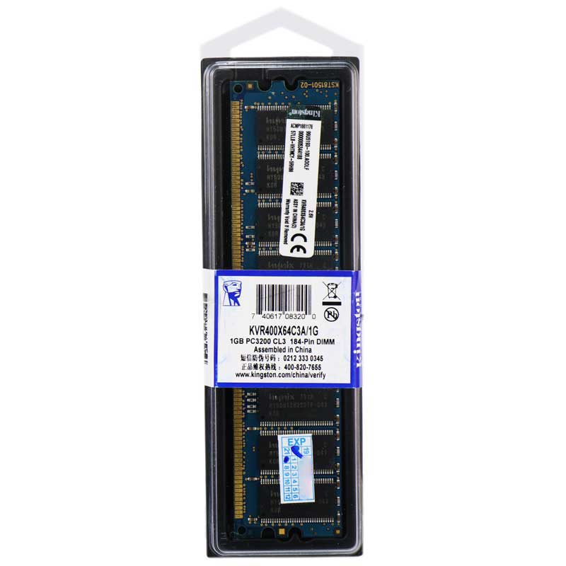 رم کامپیوتر Kingston KVR400 DDR1 1GB