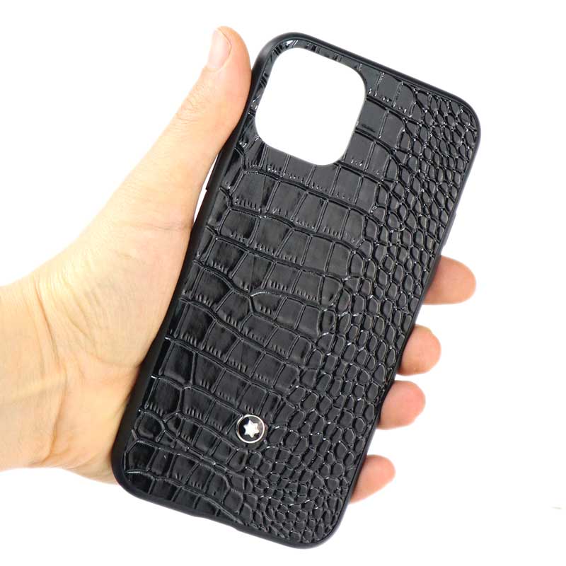 قاب چرمی Mont Blanc آیفون iPhone 11 Pro مشکی