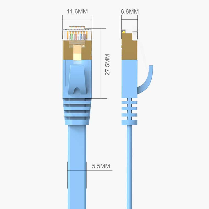 کابل شبکه Orico PUG-C7B Cat7 Flat lan 3m 