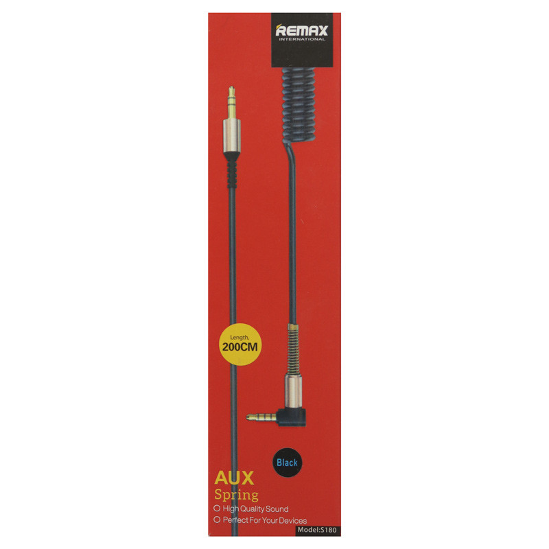 کابل فنری Remax S180 AUX 2m