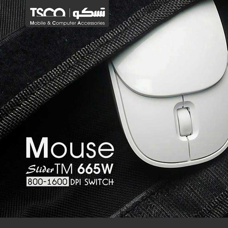 موس بی سیم TSCO TM 665W کشویی