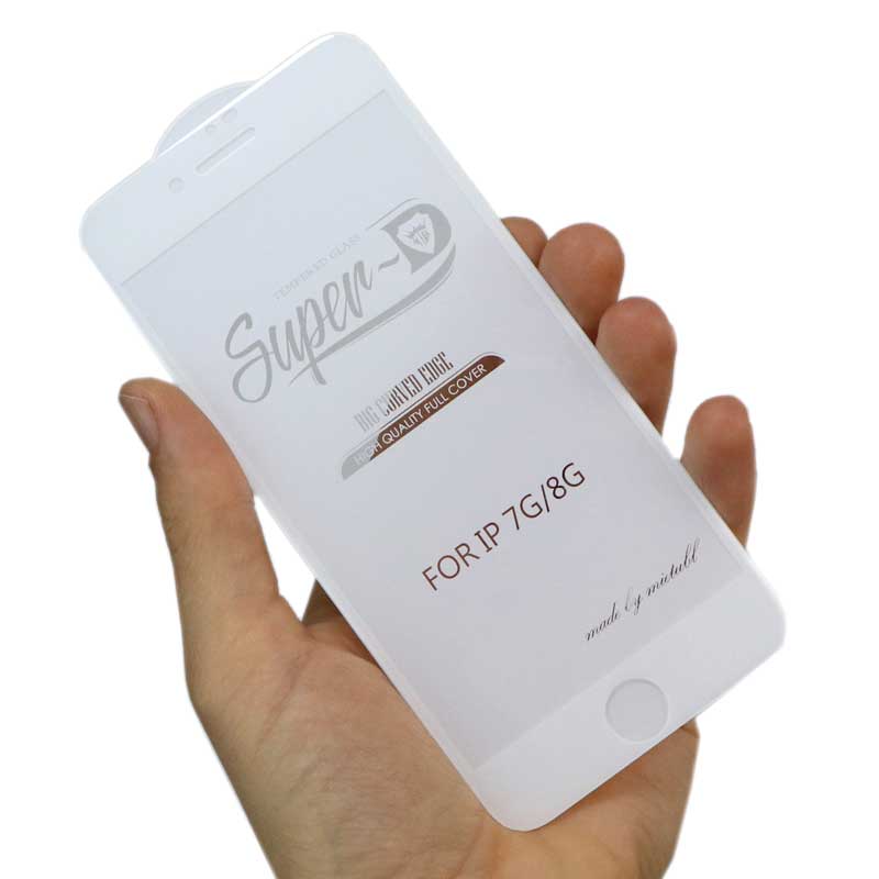 گلس SUPER D آیفون iPhone 7 / 8 / SE 2020 سفید