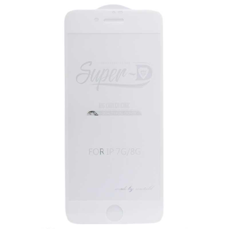 گلس SUPER D آیفون iPhone 7 / 8 / SE 2020 سفید