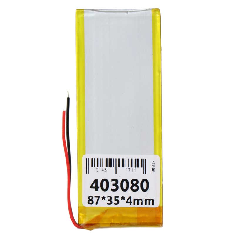 باتری لیتیوم 1200mAh 87*35*4mm 403080