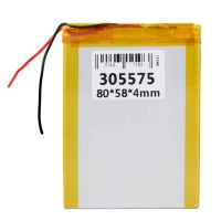 باتری لیتیوم 2800mAh 80*58*4mm 305575