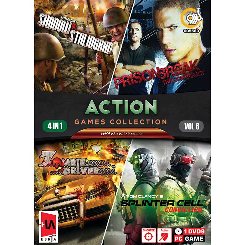 بازی Action Games Collection 4in1 Vol.6 1DVD9 گردو مناسب برای PC
