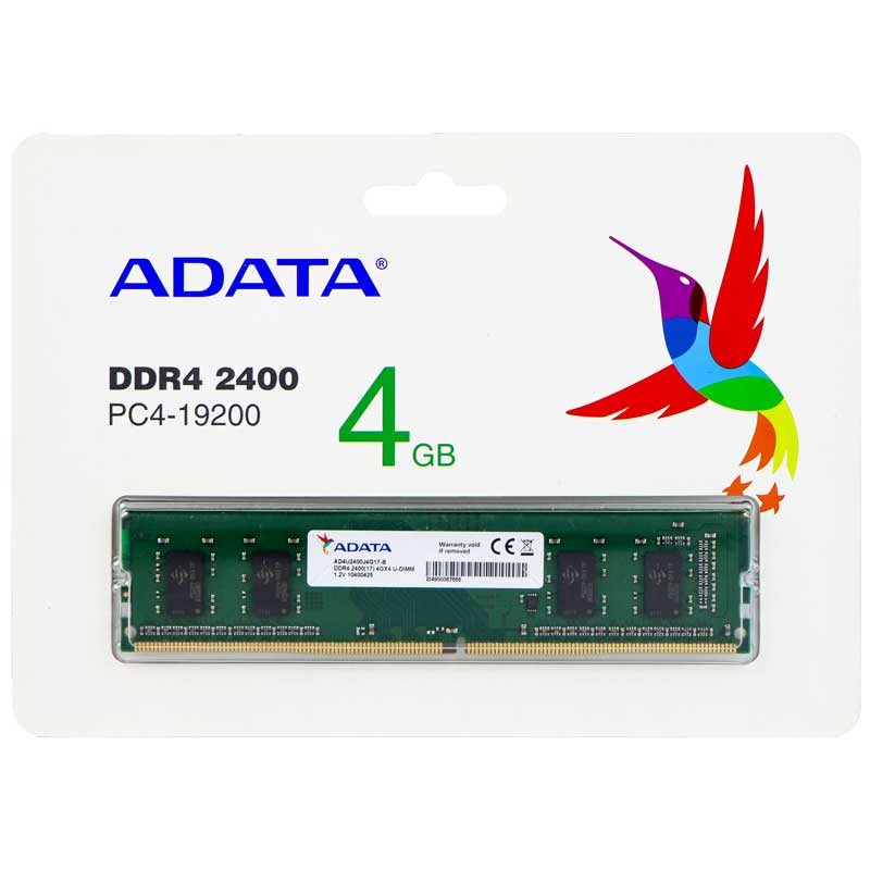 رم کامپیوتر ADATA PC4-19200 4GB DDR4 2400MHz