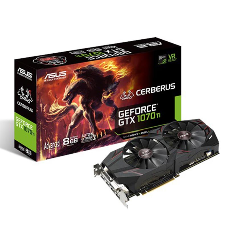 کارت گرافیک ASUS Cerberus GTX1070Ti 8GB GDDR5