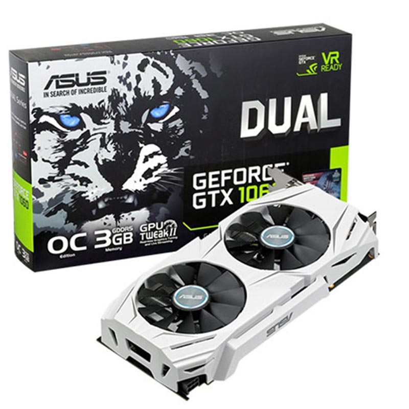 کارت گرافیک ASUS Dual OC GTX1060 3GB GDDR5