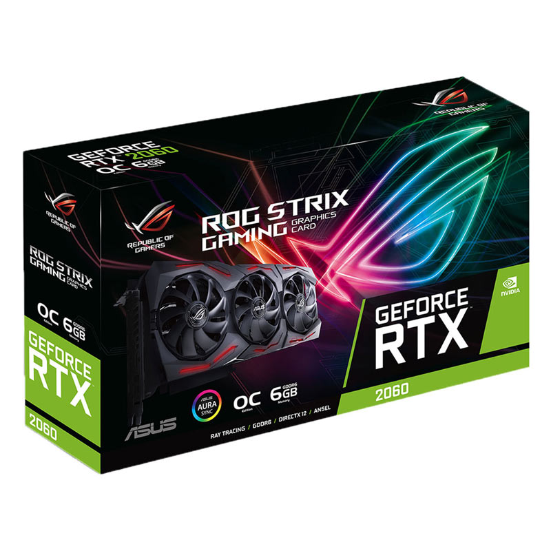 کارت گرافیک ASUS ROG STRIX RTX2060 OC 6G GDDR6 Evo Gaming