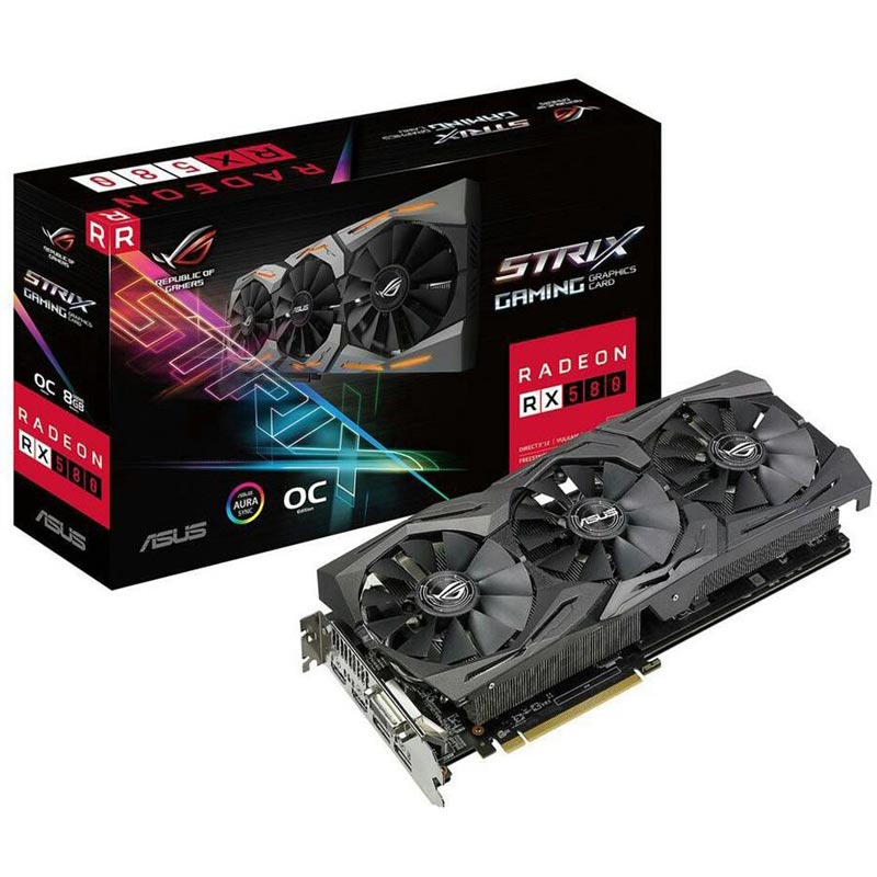 کارت گرافیک ASUS ROG STRIX RX580 OC 8G GDDR5