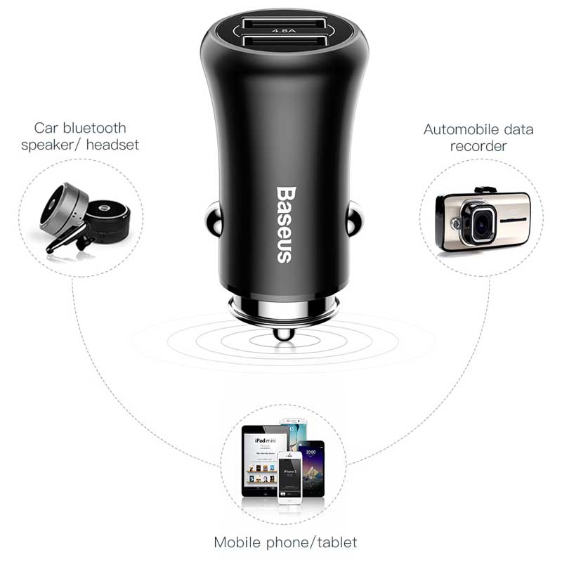 شارژر فندکی Baseus Gentleman 4.8A F635