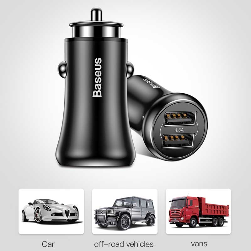 شارژر فندکی Baseus Gentleman 4.8A F635