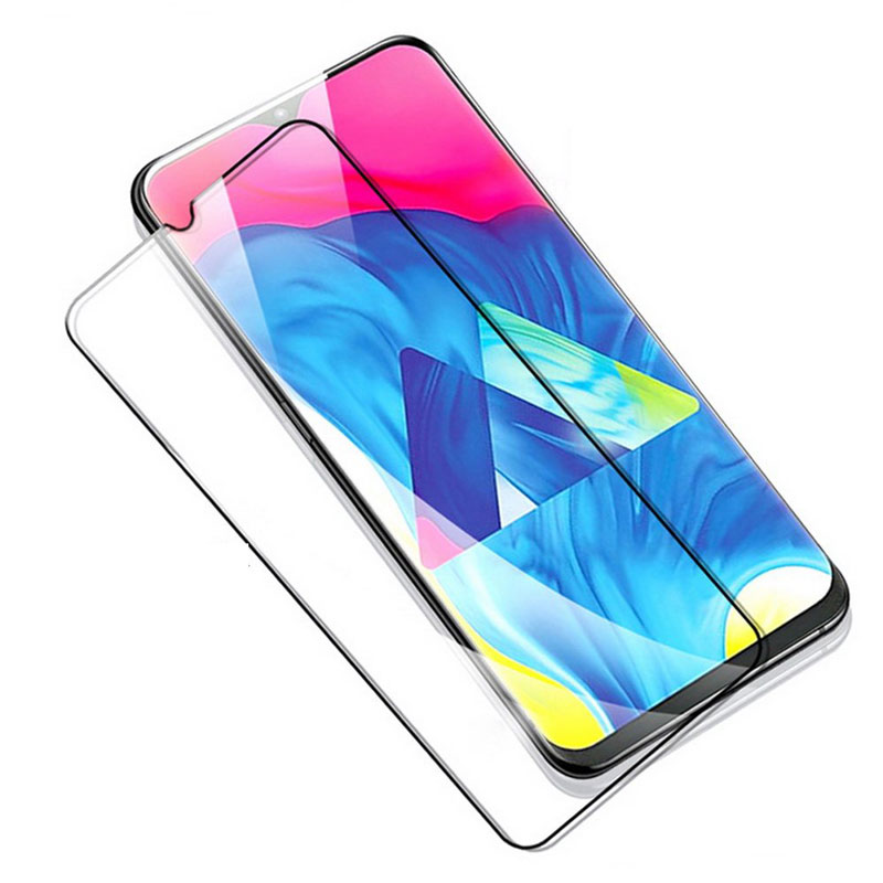 گلس تمام چسب Samsung A20e مشکی