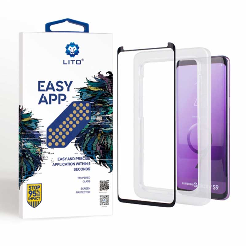 گلس Easy App لیتو +Samsung S9+/S8 مشکی