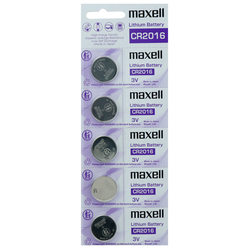 باتری سکه ای Maxell CR2016 بسته 5 عددی