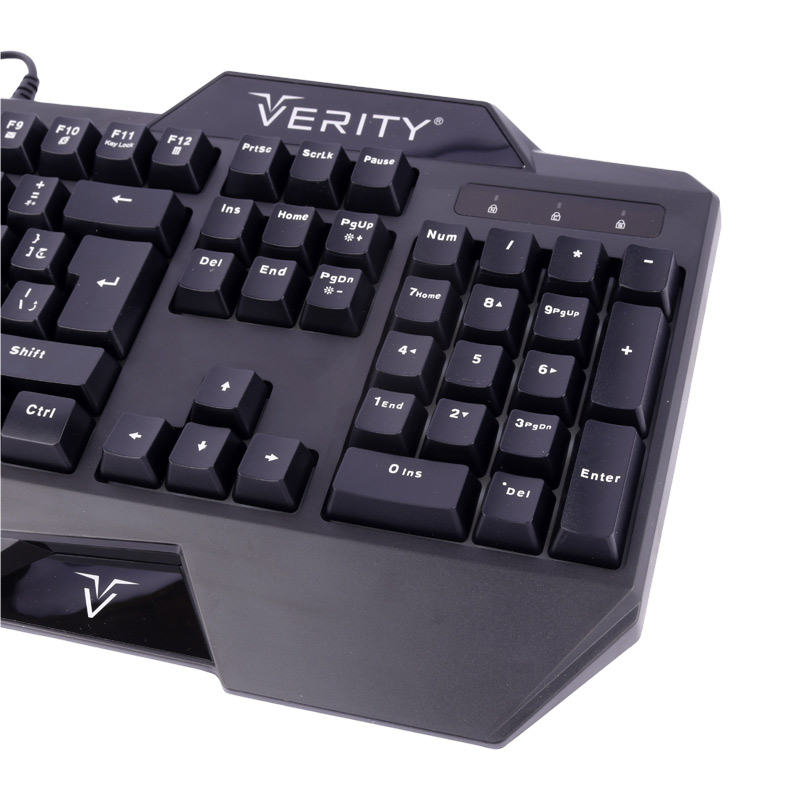 موس و کیبورد گیمینگ Verity V-KB6111GCW + پد موس