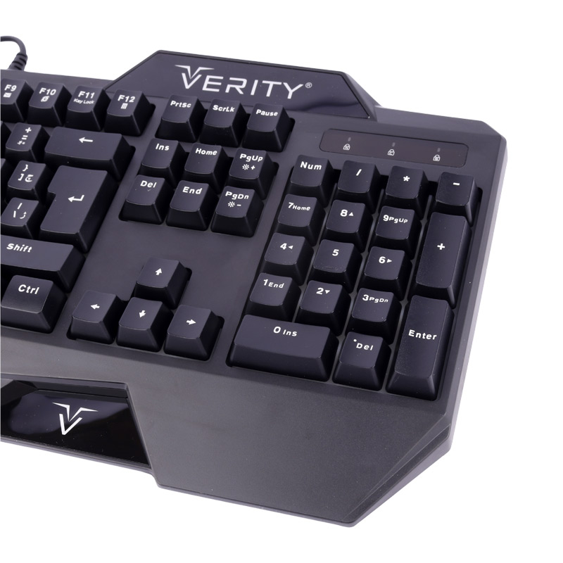 کیبورد و موس گیمینگ وریتی V-KB6111GCW + پد موس