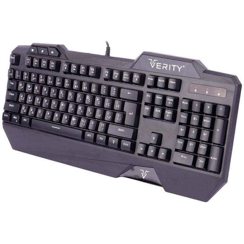 موس و کیبورد گیمینگ Verity V-KB6111GCW + پد موس