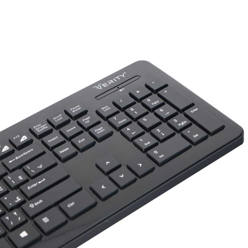 کیبورد و موس بی سیم Verity V-KB6112CW 