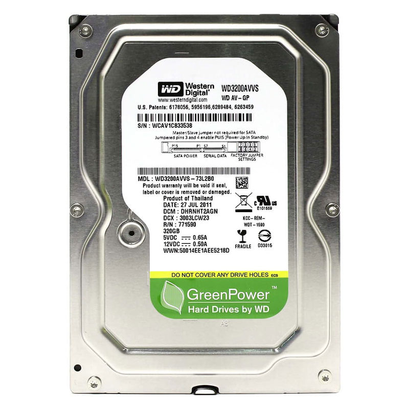 هارد اینترنال وسترن دیجیتال Western Digital Green WD3200AVVS 320GB