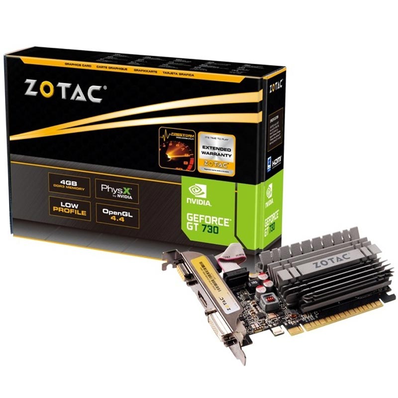 کارت گرافیک ZOTAC GT730 4GB 64Bit DDR3