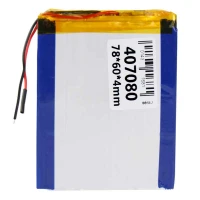 باتری لیتیوم 3500mAh 78*60*4mm 407080