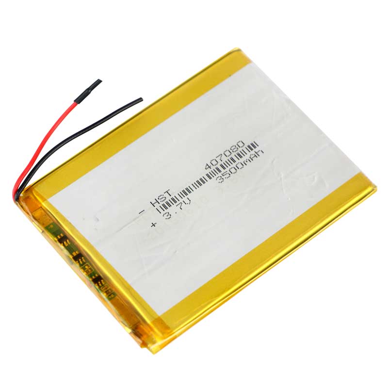 باتری لیتیوم 3500mAh 83*62*4mm 407080