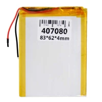 باتری لیتیوم 3500mAh 83*62*4mm 407080