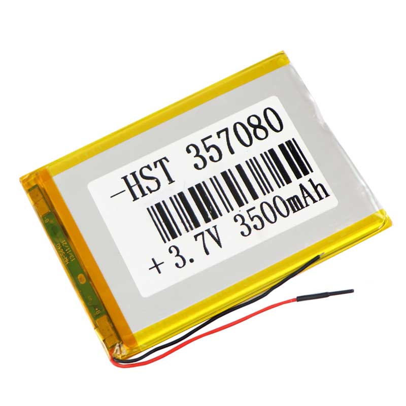 باتری لیتیوم 3500mAh 85*65*3mm 357080