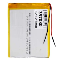 باتری لیتیوم 3500mAh 85*65*3mm 357080