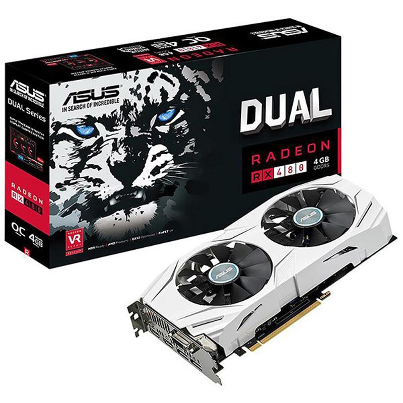 کارت گرافیک ASUS DUAL RX480 O4G GDDR5