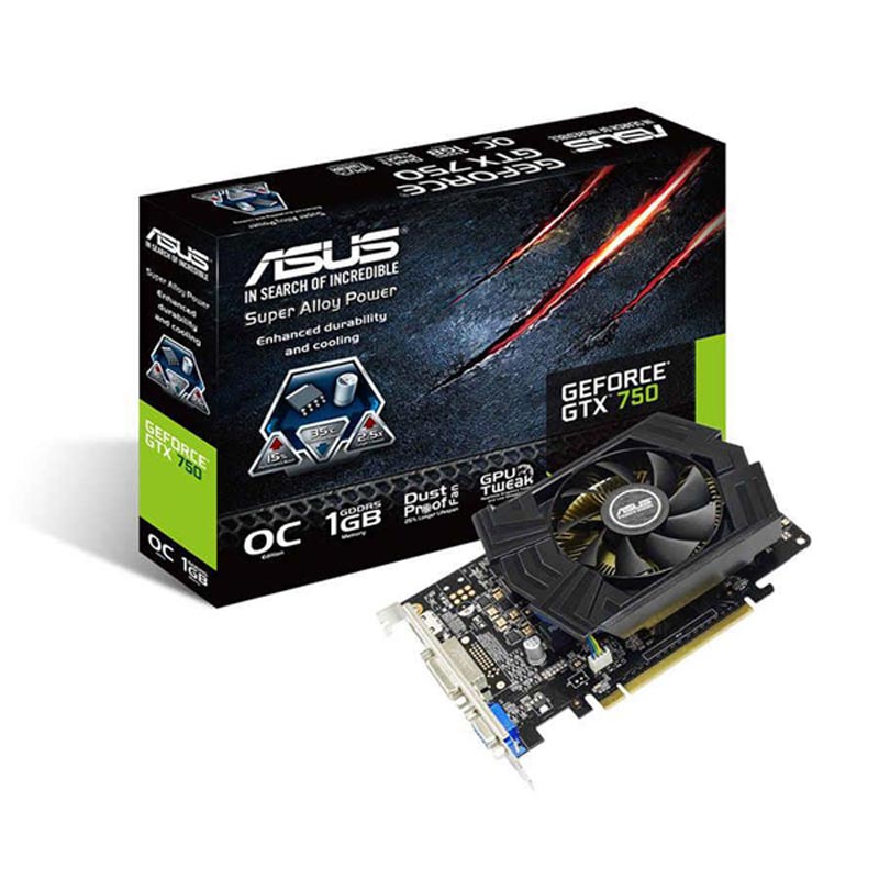 کارت گرافیک ASUS GTX750 1G PHOC GDDR5