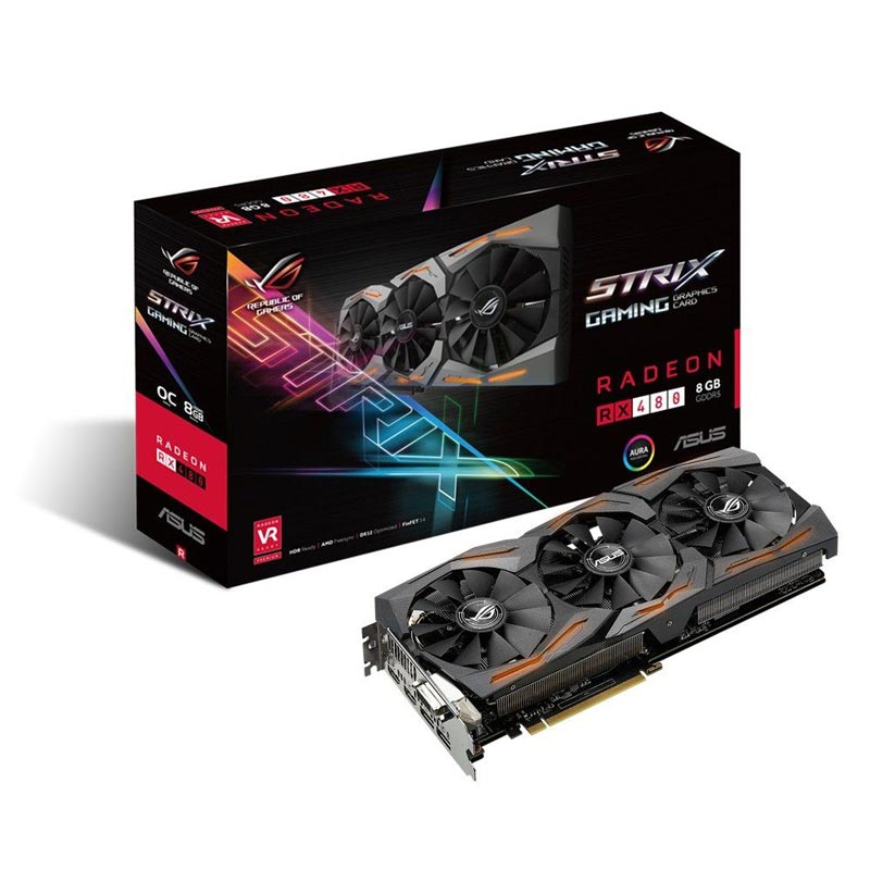 کارت گرافیک ASUS ROG STRIX RX480 O8G GDDR5