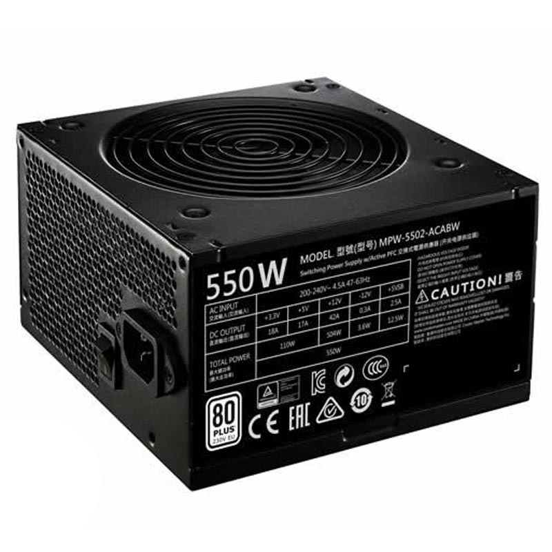 پاور کولر مستر Cooler Master MWE White 550W