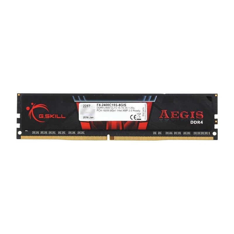رم کامپیوتر G.SKILL AEGIS DDR4 8GB 2400MHz CL17 Single