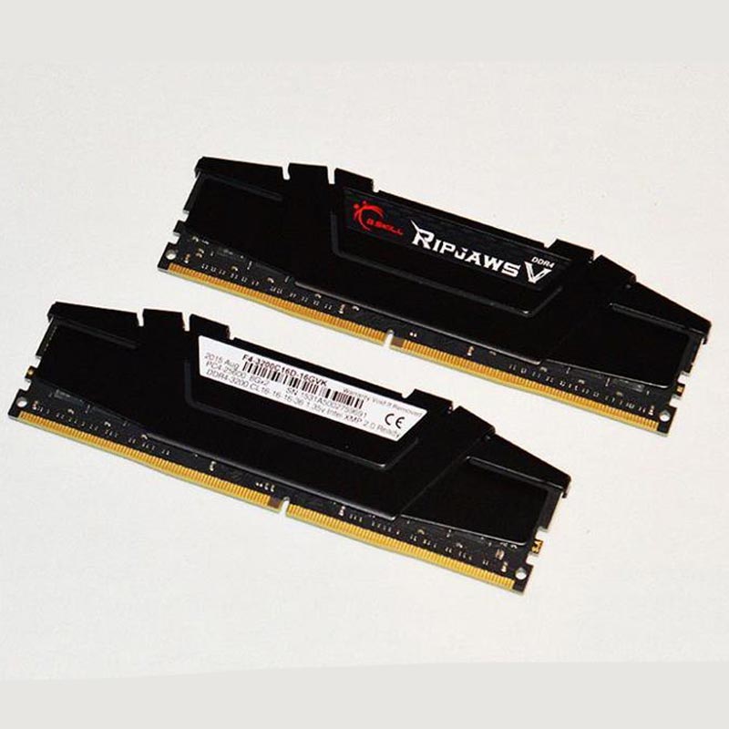 رم کامپیوتر G.SKILL RipjawsV DDR4 16GB 3200MHz CL16 Dual