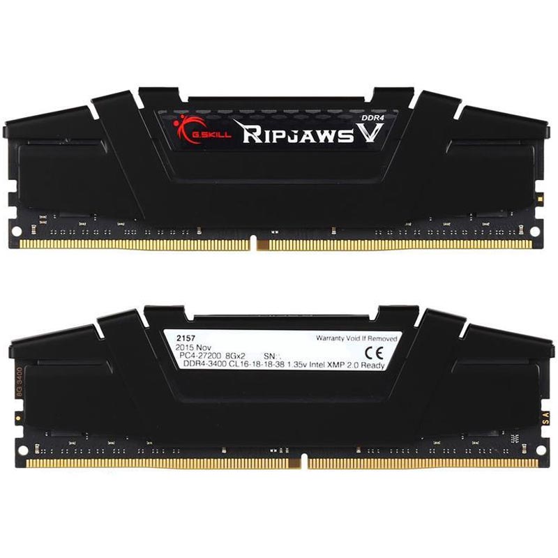 رم کامپیوتر G.SKILL RipjawsV DDR4 16GB 3400MHz CL16 Dual