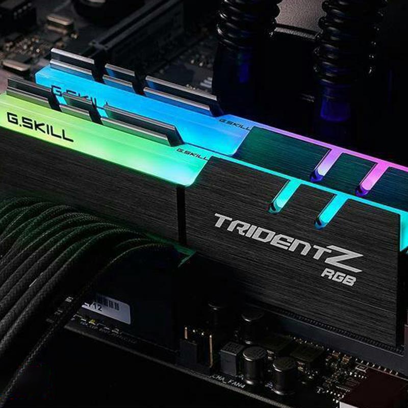 رم کامپیوتر G.SKILL Trident Z RGB DDR4 16GB 2400MHz CL15 Dual