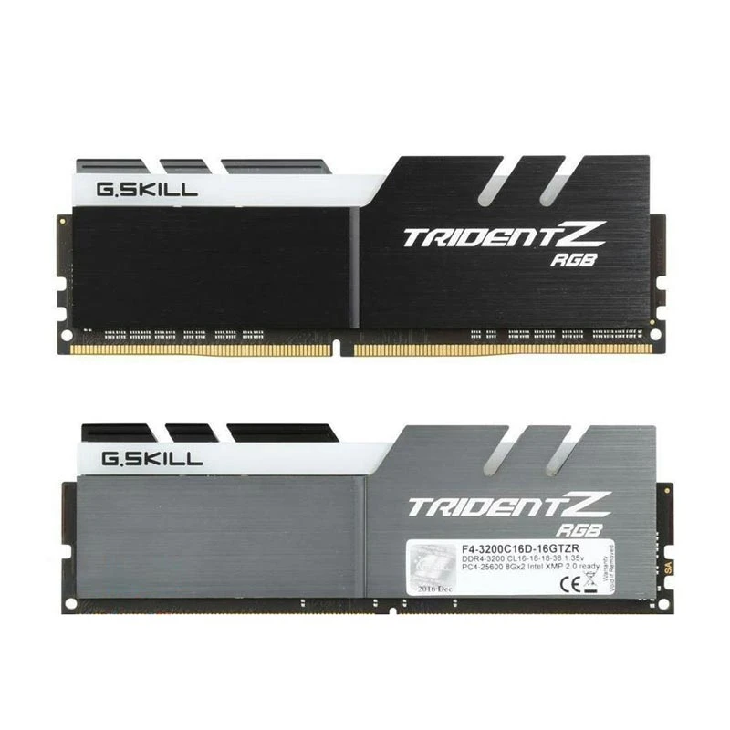 رم کامپیوتر G.SKILL Trident Z RGB DDR4 16GB 2400MHz CL15 Dual