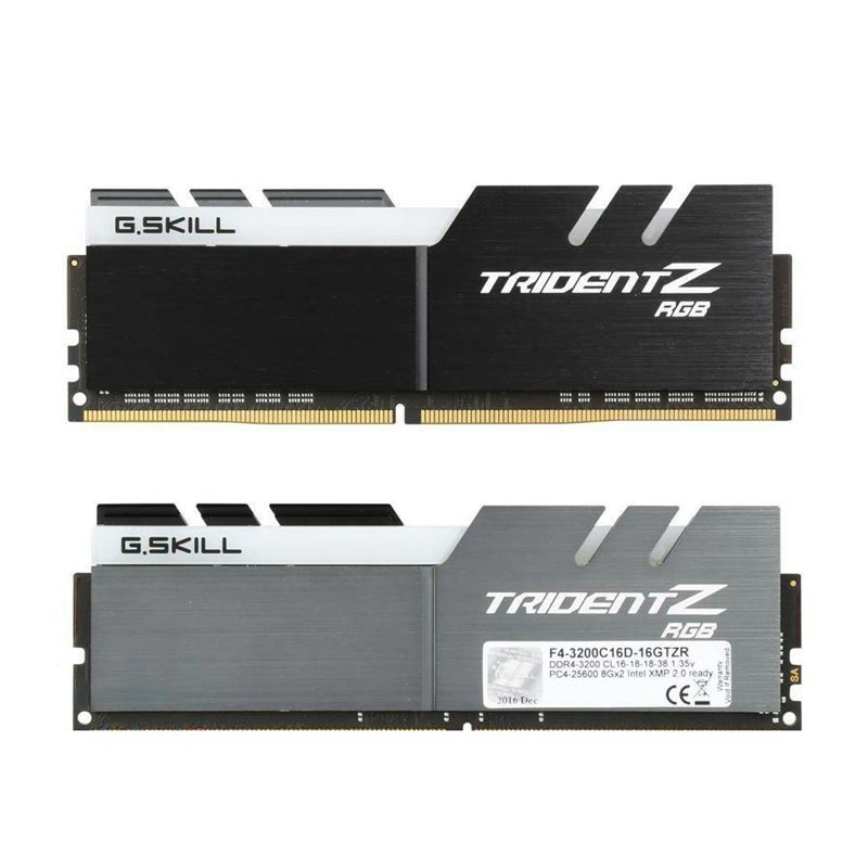 رم کامپیوتر G.SKILL Trident Z RGB DDR4 16GB 2400MHz CL15 Dual