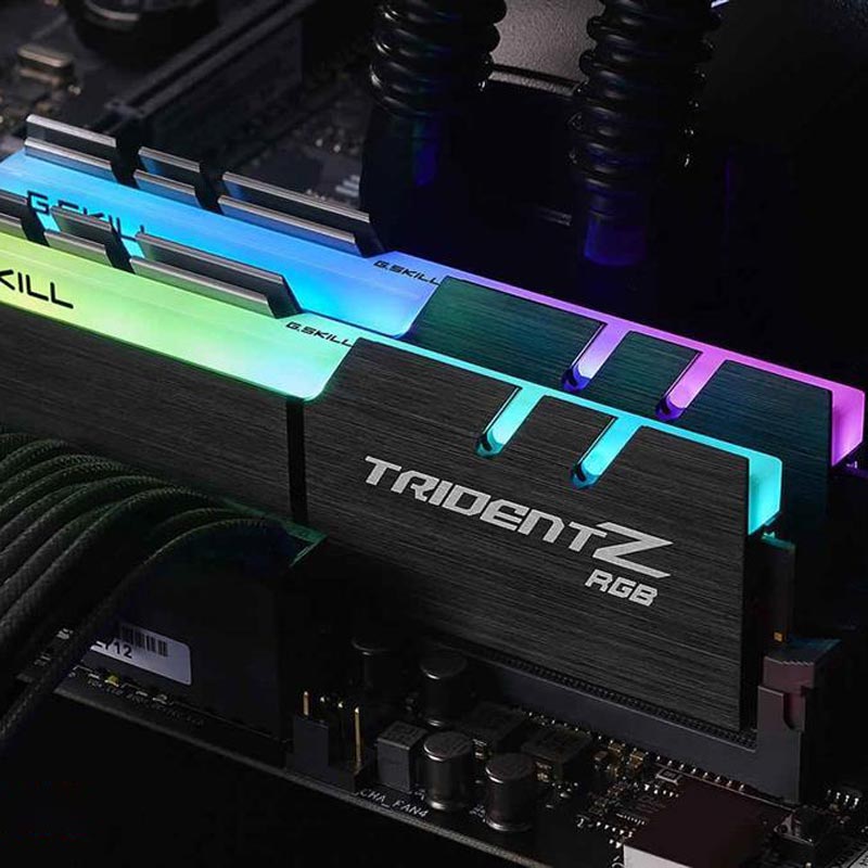 رم کامپیوتر G.SKILL Trident Z RGB DDR4 16GB 3000MHz CL15 Dual