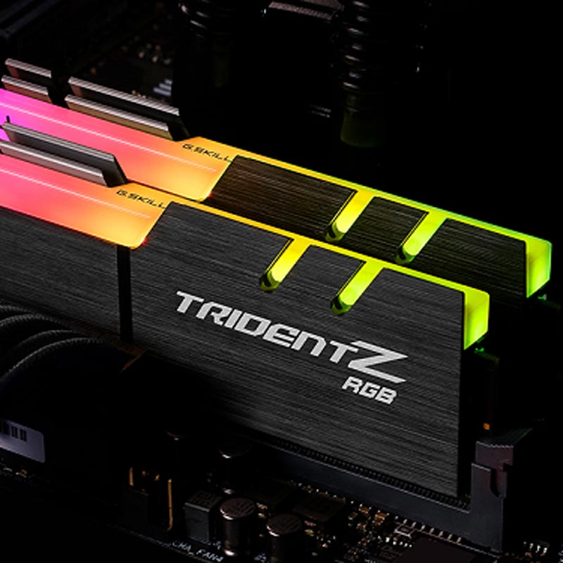 رم کامپیوتر G.SKILL TridentZ RGB DDR4 16GB 2400MHz CL15 Dual
