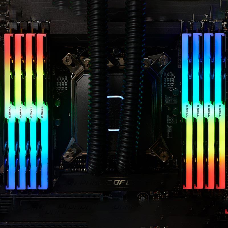 رم کامپیوتر G.SKILL TridentZ RGB DDR4 64GB 2400MHz CL15 Octa